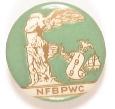 National Federation Business Women Suffrage Pin