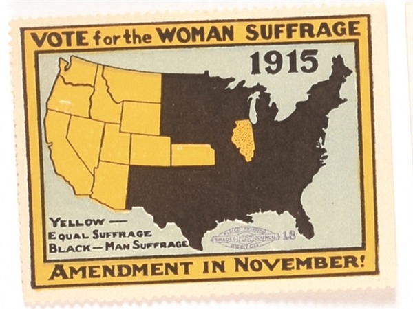 Vote for Woman Suffrage 1915 Stamp