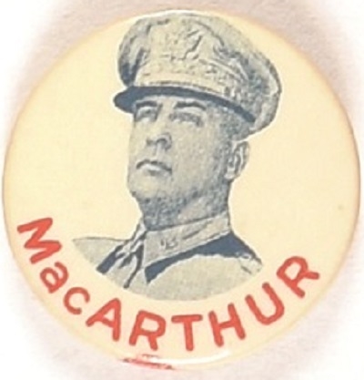 General MacArthur RWB Celluloid