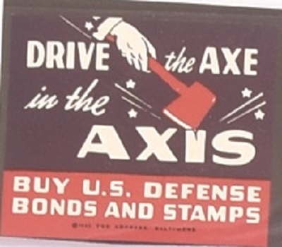 Drive the Axe in the Axis World War II Stamp