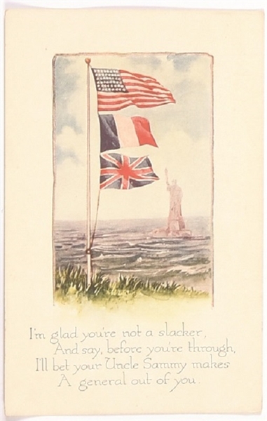 World War I Allies Postcard