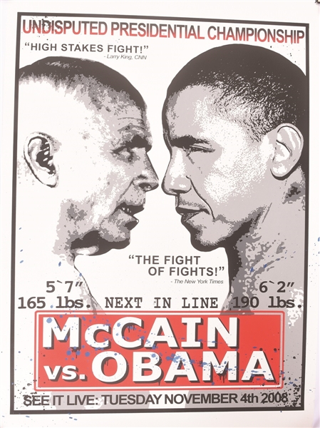 Obama vs. McCain by Mr. Brainwash
