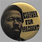 Cleaver for President Gold Celluloid 