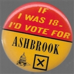 If I Was 18 Id Vote for Ashbrook
