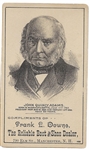 John Quincy Adams Reliable Boot and Shoe Trade Card
