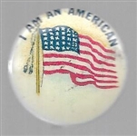 I Am An American Patriotic Pin 