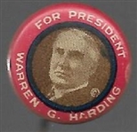 Harding Red Border Celluloid