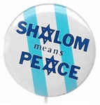 Shalom Means Peace