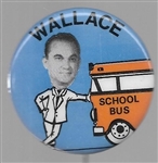 George Wallace Anti Busing Smaller Size Cartoon Pin 