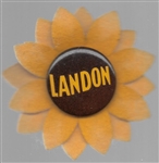 Landon for President Celluloid with Sunflower
