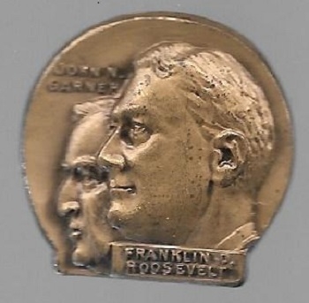 Roosevelt, Garner Bronze Jugate 