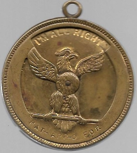 McKinley, Hobart Broken Eagle Mechanical Medal