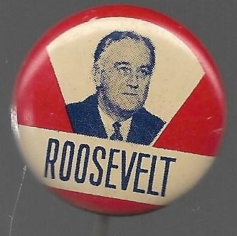 Roosevelt Popular Design Litho Pin