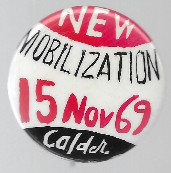New Mobilization 1969 Anti War Pin