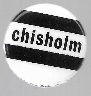 Chisholm for President Black and White 
