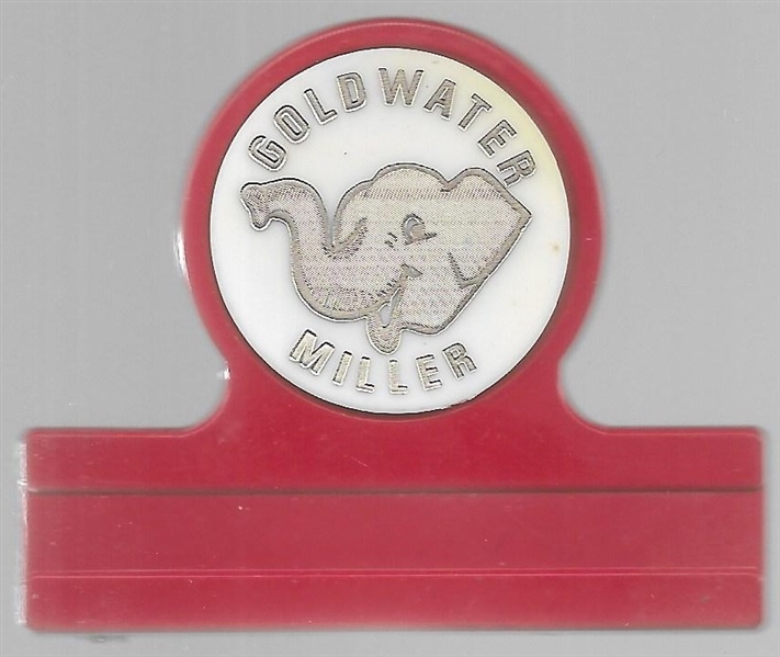 Goldwater, Miller Red Name Badge 