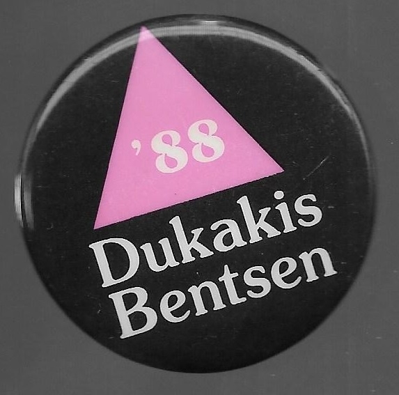 Dukakis, Bentsen Gay 1988 Celluloid
