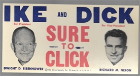 Ike and Dick Sure to Click Sticker
