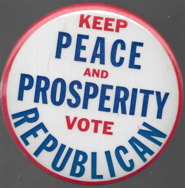 Keep Peace and Prosperity Vote Republican