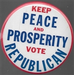 Keep Peace and Prosperity Vote Republican