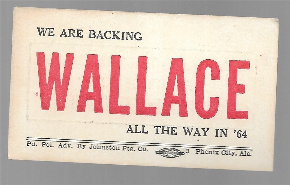 Wallace All the Way in 64 Campaign Card