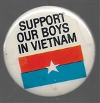 Support Our Boys in Vietnam Viet Cong Flag 