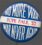 No More War Pope Paul VI 
