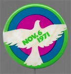 Anti Vietnam War Nov. 6, 1971 Peace Dove