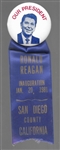 Reagan San Diego County Pin, Ribbon