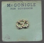 McGonigle for Governor Pretzel Pin
