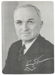 Truman Democratic Convention Card 
