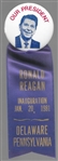 Reagan Delaware Pennsylvania Pin and Ribbon 