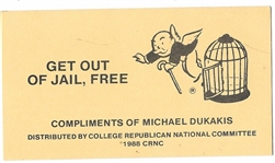 Dukakis Get Out of Jail Free Card 