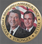 Reagan, Bush Bringing America Back 6 Inch Jugate 
