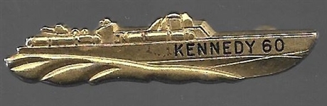 JFK Gold PT 109 Pin 