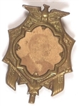Grover Cleveland Brass Shell Pin