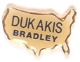 Dukakis, Bradley USA Pin