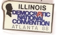 Dukakis Illinois Convention Pin