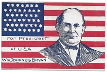 Bryan for President of USA Postcard 