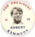 Robert Kennedy 2 1/4 Inch 1968 Celluloid