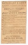 John Quincy Adams Newspaper Ballot