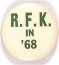 RFK in 68 Green Letters