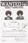 Davis Signed FBI Wanted Poster