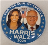 Harris, Walz Soul of America 3 Inch Celluloid