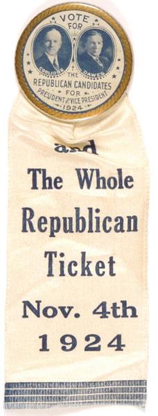 Coolidge Whole Republican Ticket