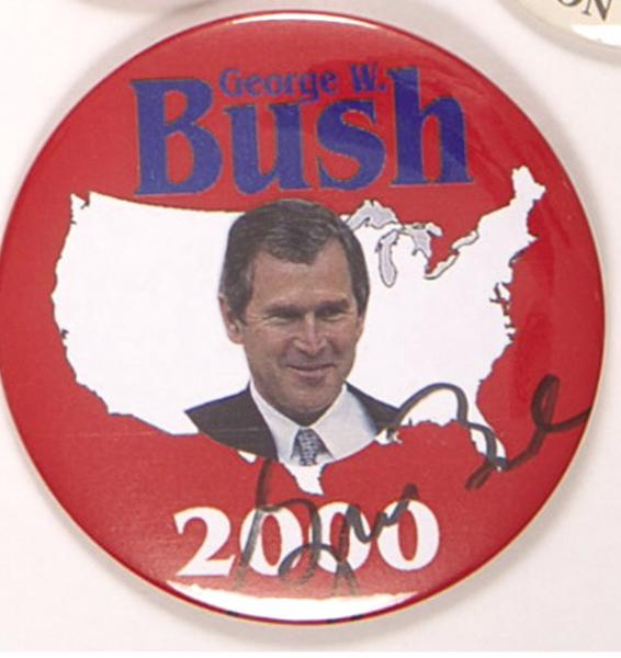  George W. Bush Autographed Pin