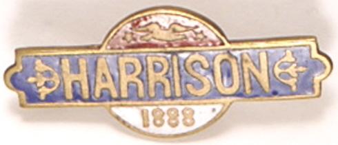 Harrison Enamel Pinback