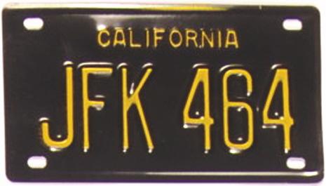 JFK 1964 Mini License