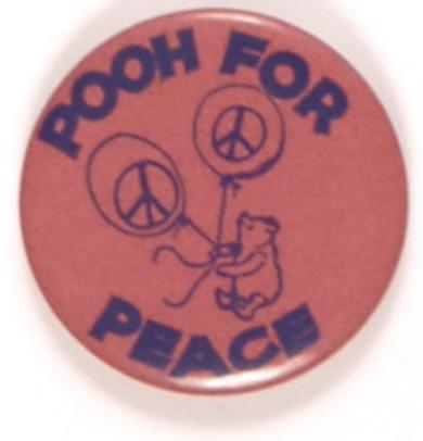  Pooh for Peace Vietnam Era Protest Pin