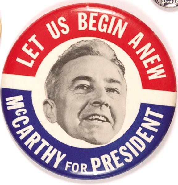  McCarthy Let Us Begin Anew